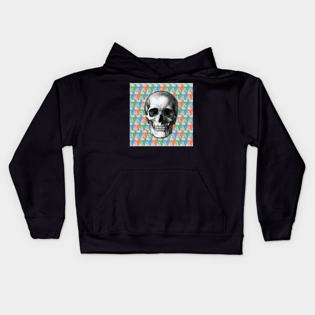 RGB Skulls Kids Hoodie by Artboy